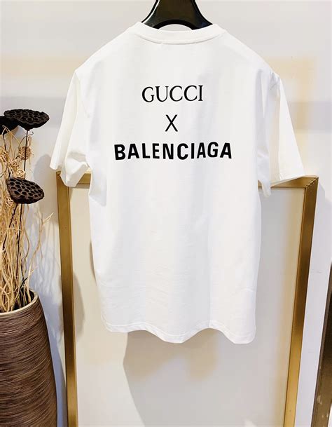 gucci balenciaga collab t-shirt|is Balenciaga owned by Gucci.